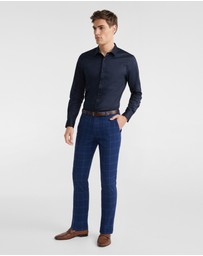 yd. - Wolfe Check Slim Dress Pant
