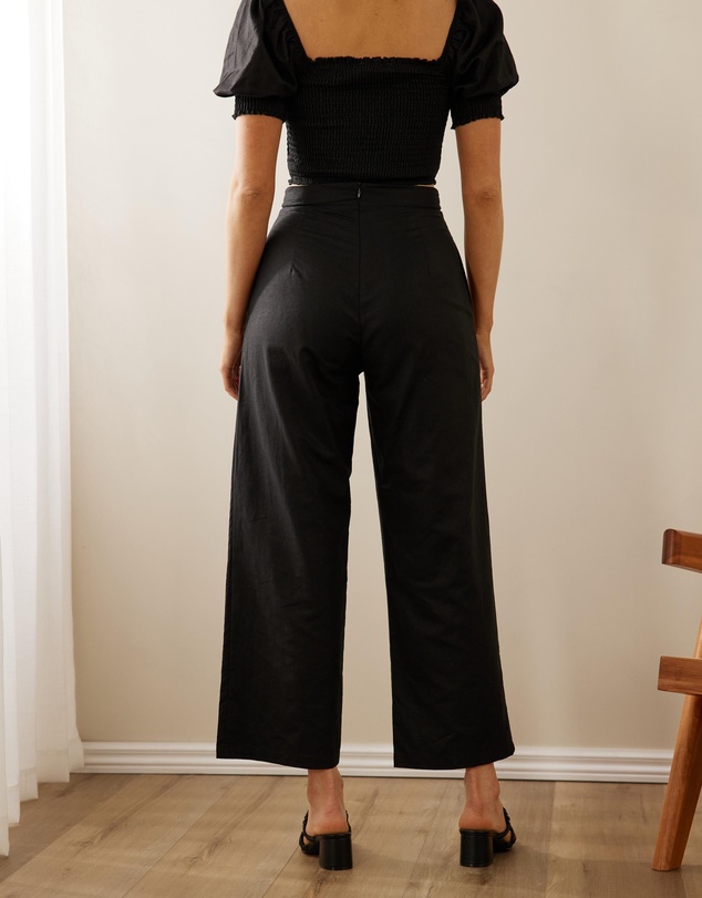 Atmos&Here - Hyacinth Linen Blend Pants