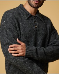 AERE - Wool Blend Knitted Polo