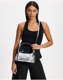 Calvin Klein - Pocket Silver Nylon Small Bag