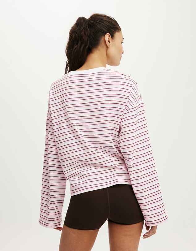 Cotton On Body Active - Long Sleeve Slub Graphic Crew