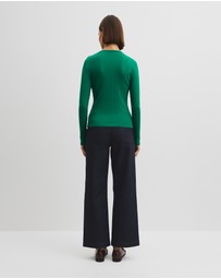 Country Road - Long Sleeve Rib Top