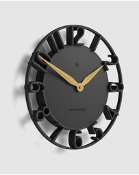 Newgate - Newgate Time Traveller Wall Clock-Grey