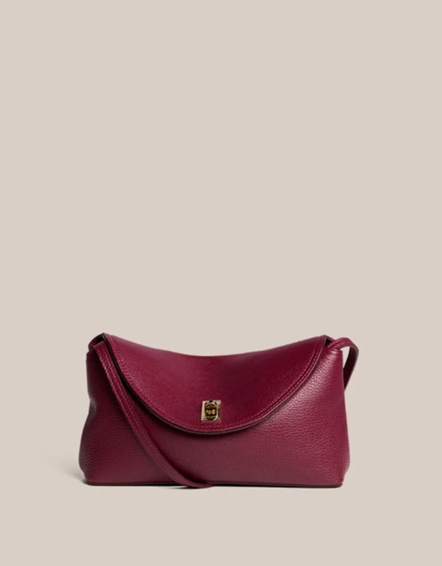 VESTIRSI - Sloane Bordeaux Leather Convertible Clutch