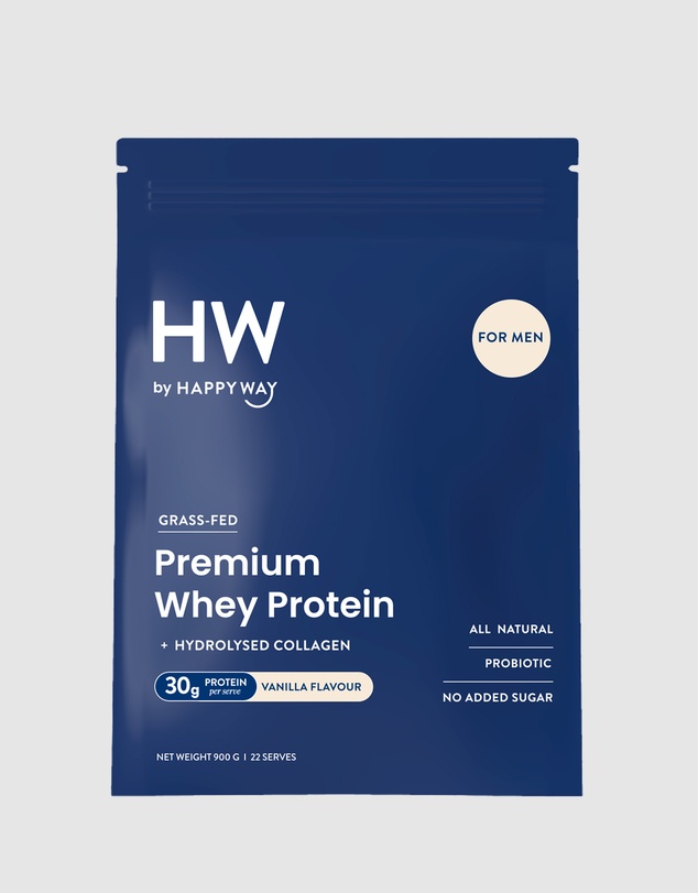 Happy Way - Men's Vanilla Whey Protein Powder