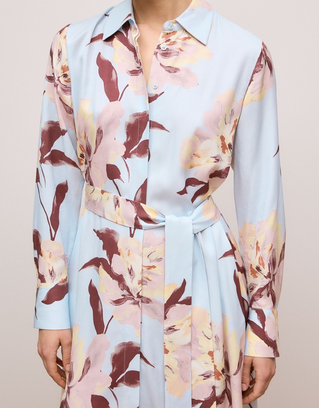 Trenery - Camellia Shirt Dress in Soft Blue