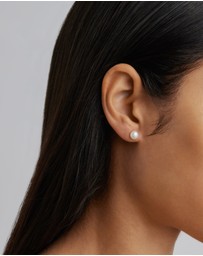 By Charlotte - Floating On Air Pearl Stud Earrings - 6mm