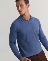 Oxford - Dominic Open Polo Collar Knit