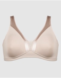 Naturana - Moulded Soft Cup Wirefree Bra With Satin Trim