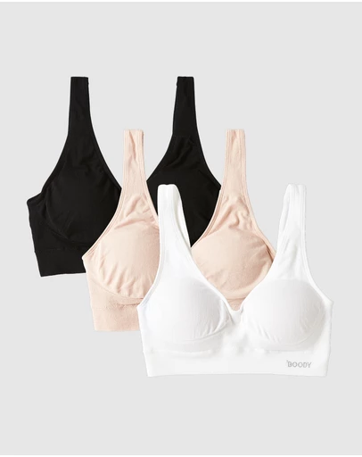 Boody - 3-Pack Padded Shaper Crop Bra