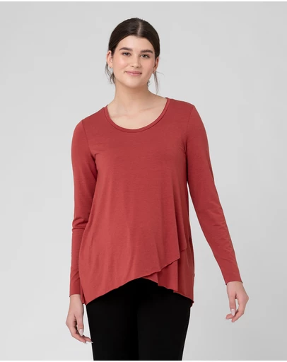 Ripe Maternity - Raw Edge Nursing Top