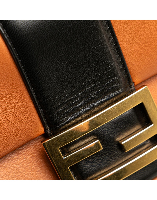 Pre-Loved by Azura Reborn - Pre-Loved Mini Bicolor Nappa Apolo Chain Baguette Shoulder Bag