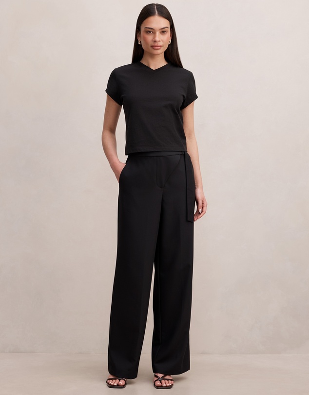 Forever New - Mila Wrap Wide Leg Pants