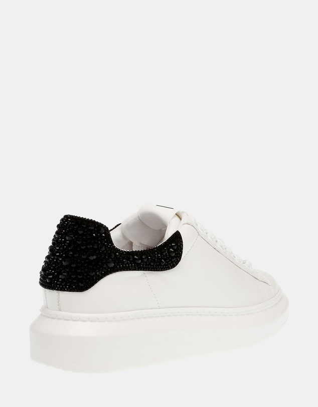 Steve Madden - Gaze-R White/Black Sneakers