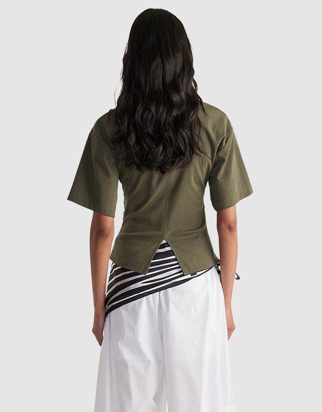 Decjuba - Amelia Pleated Waist Tee
