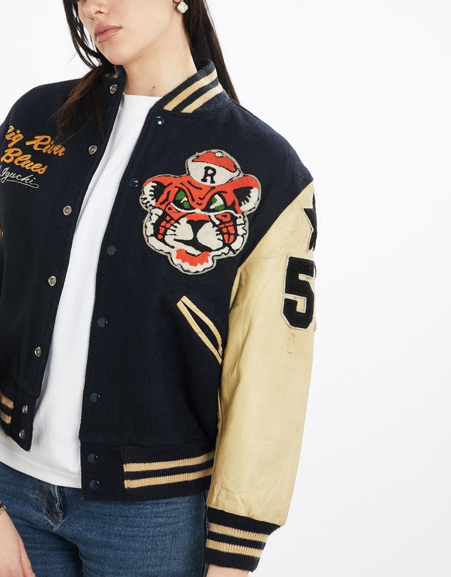 Vintage by The Real Deal - Pre Loved - Vintage 70s Flying Popcorn 'Karume, Japan' Varsity Jacket