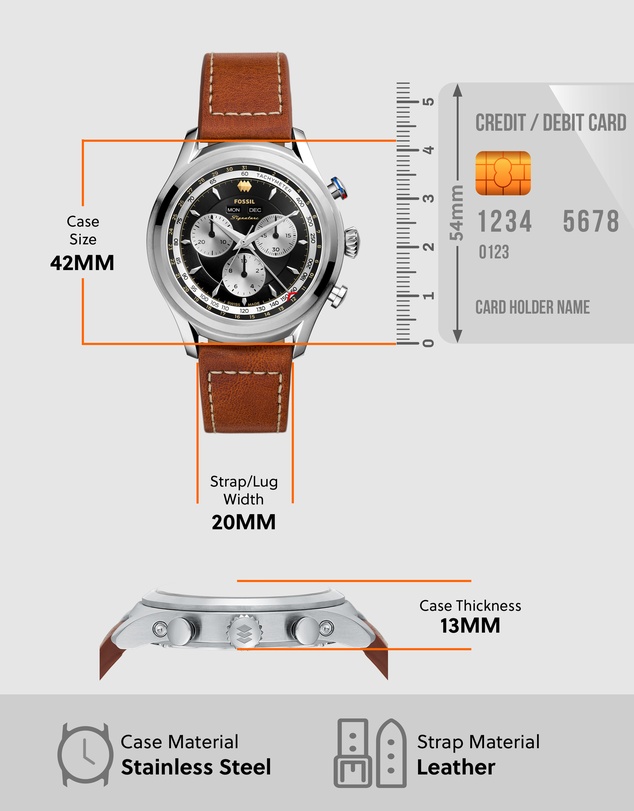Fossil - Signature CS-1 Brown Chronograph Watch