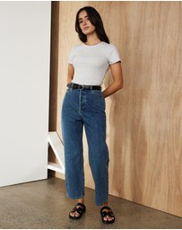 Atmos&Here - Organic Cotton Slim Fit Rib Tee