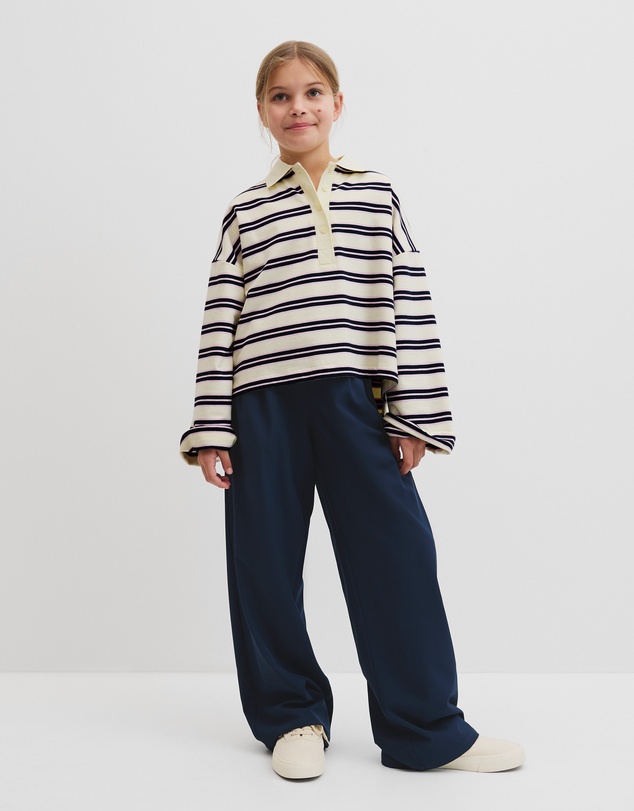 Country Road - Teen Organically Grown Cotton Long Sleeve Stripe Rugby Top