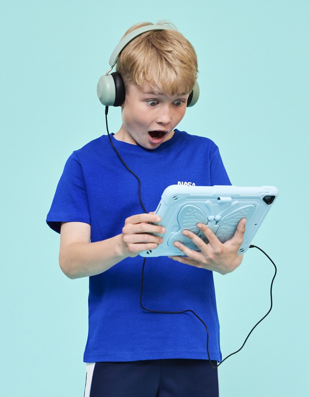 Kreafunk - Kreafunk Kids Buzz Bluetooth Headphones W/ Anc - Dusty Green