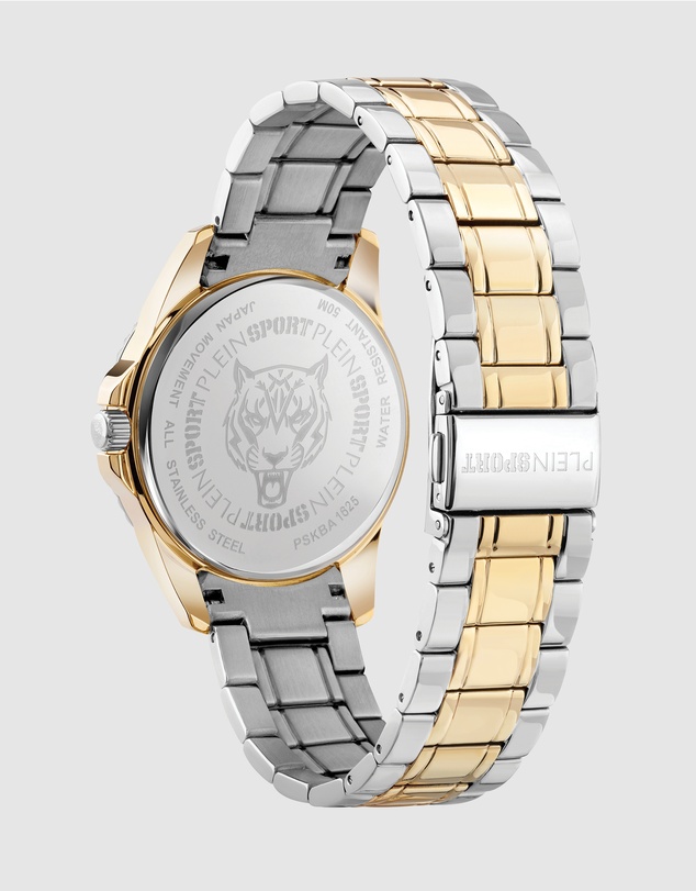Plein Sport - Plein Glam 40mm Pink Dial and Gold-tone bracelet