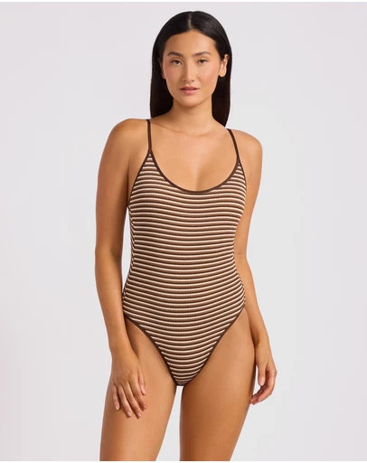 Seafolly - Scoop Neck Tie Back One Piece