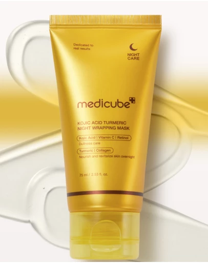 MEDICUBE - Kojic Acid Turmeric Night Wrapping Mask