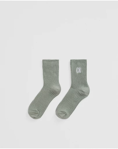 Country Road - Rib Quarter Crew Sock