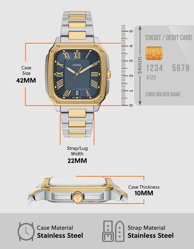 Fossil - Crosby Two Tone Analogue Watch