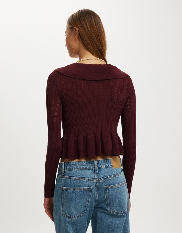 Cotton On - Ruffle Knit Cardi