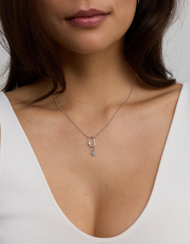 Michael Hill - Sunray Evil Eye Micro Pendant with Cubic Zirconia in Sterling Silver
