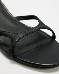 Atmos&Here - Aria Kitten Heel Strappy Leather Sandals
