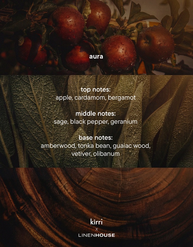 Kirri x Linen House - Aura Wood Diffuser Refill Oil 100ml
