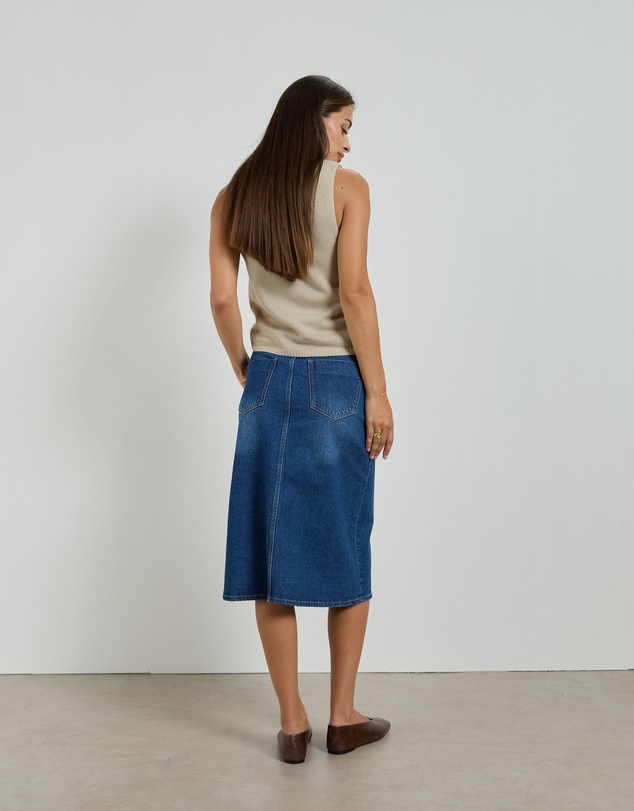 DRICOPER DENIM - Sage Denim Skirt