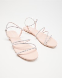 Holster - Viva Flat Strappy Sandals - Blush Pink - Women's