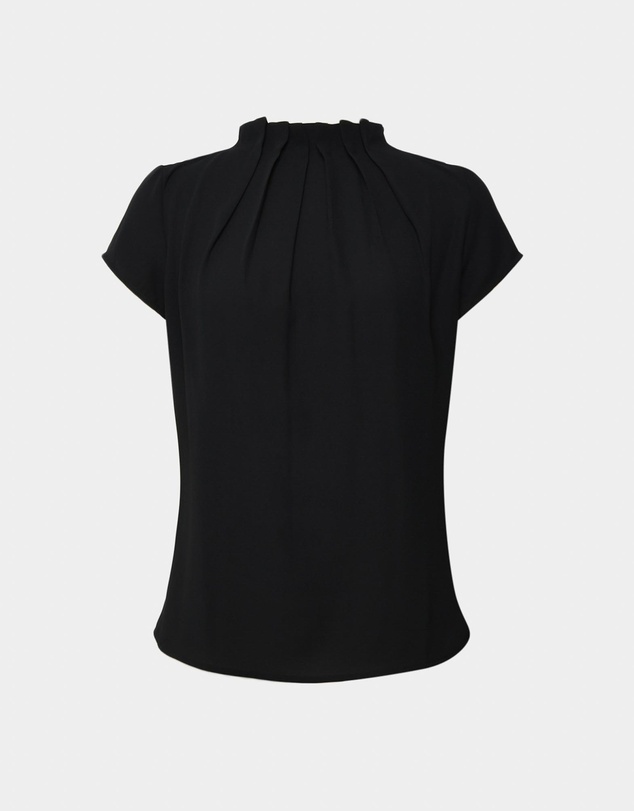 Forcast - Olivia Pleated High Neck Top