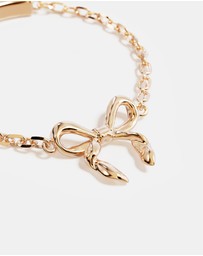 By Charlotte - Forever More Chain Bow Ring