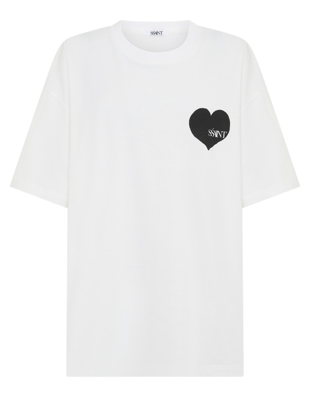 SSAINT - Heart Tee Black & White
