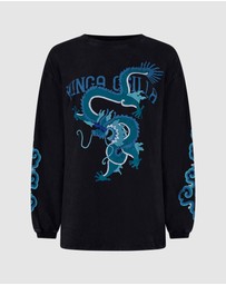 KINGA CSILLA - Rex Dragon Roses LS Tee
