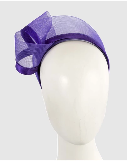 Fillies Collection - Purple Headband Fascinator