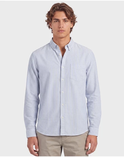 Academy Brand - Dillon Stripe Oxford Shirt