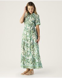 MOS The Label - Tara Print Shirt Dress