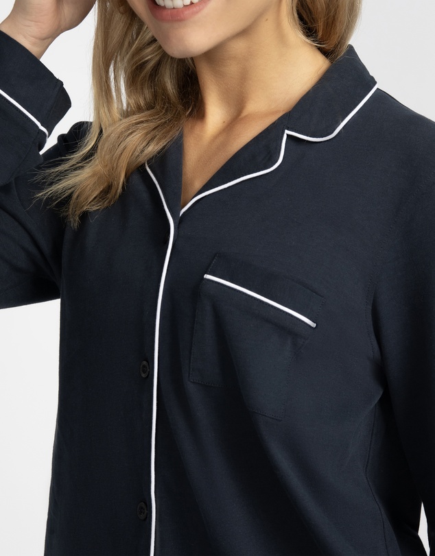 Mitch Dowd - Cotton Jersey Pyjama Set - Navy