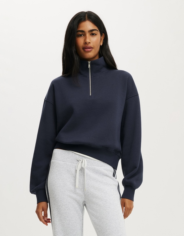 Cotton On - Quarter Zip Sweatshirt