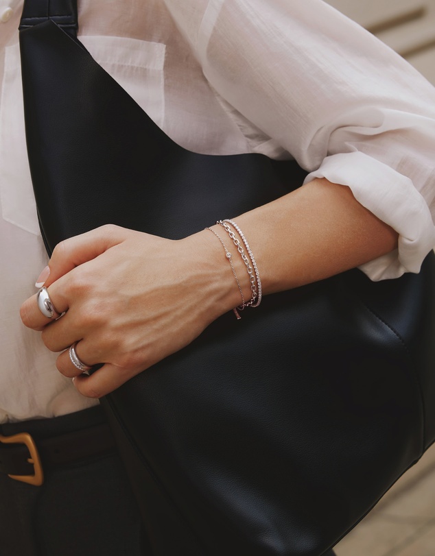 Ania Haie - Silver Sparkle Bezel Bracelet