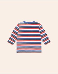 Huxbaby - Furry Huxbear Stripe Top - ICONIC EXCLUSIVE - Babies-Kids