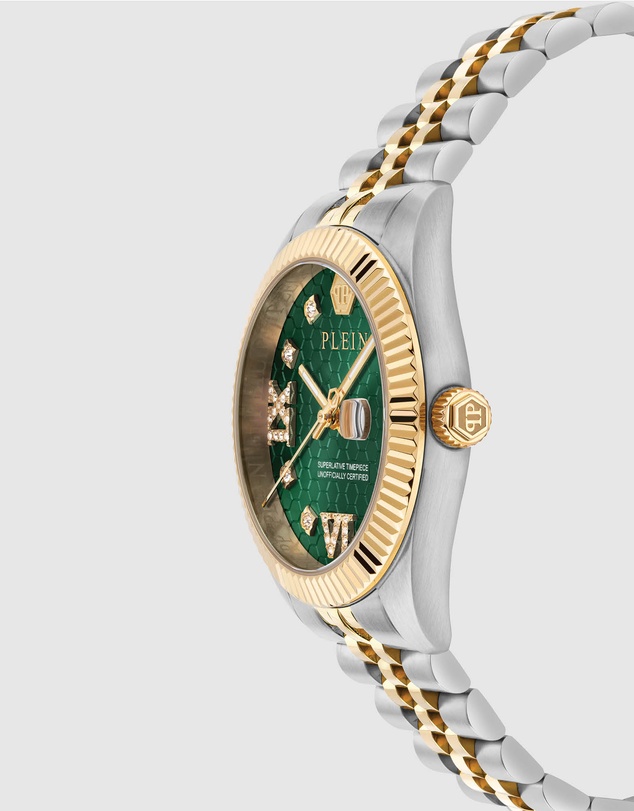Philipp Plein - DATE SUPERLATIVE 34mm Gold-Tone Analogue