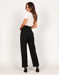 Petal & Pup - Kristina High Waisted Pants - Black
