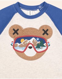 Huxbaby - Ski Hux Raglan Long Sleeve Top - ICONIC EXCLUSIVE - Babies-Kids