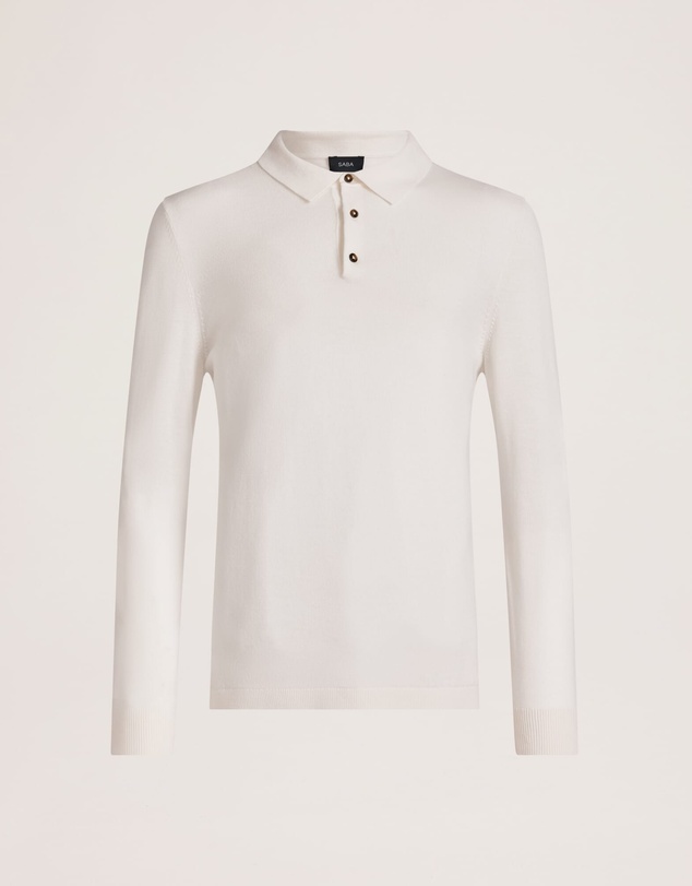 SABA - Franklin Merino Wool Long Sleeve Polo